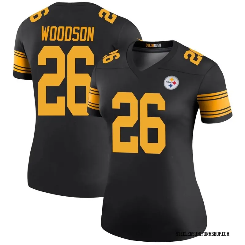 Nike Rod Woodson Pittsburgh Steelers Legend Black Color Rush Jersey - Women's